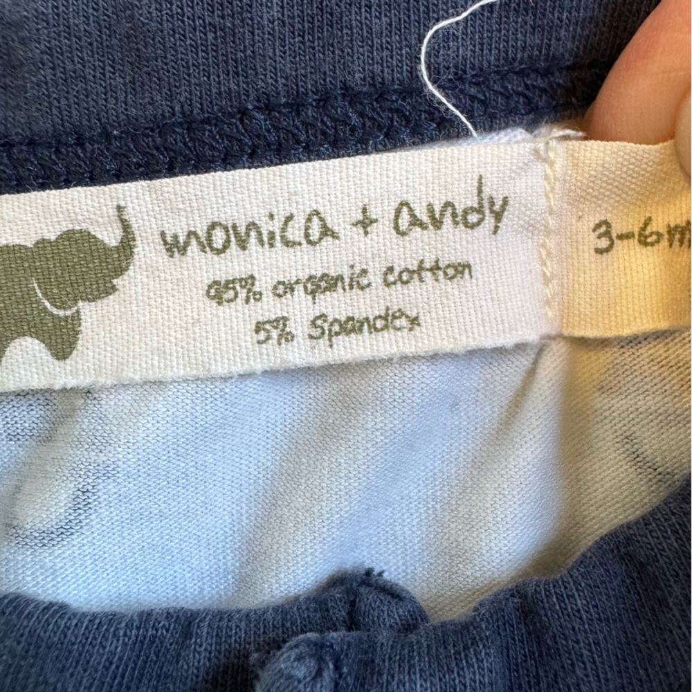Monica + Andy Pajamas Sleep Gown with Bicycle Print Organic Cotton Hand Cuffs - Picture 4 of 5